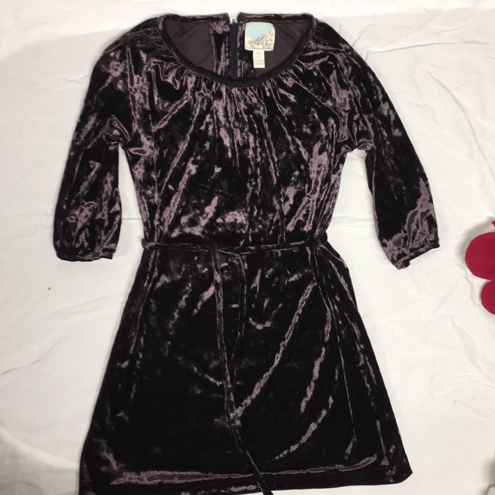 Peek plum colored dress.